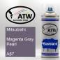 Preview: Mitsubishi, Magenta Gray Pearl, A87: 400ml Sprühdose, von ATW Autoteile West.